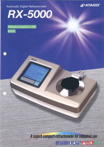 how to use a atago rx-5000 automatic digital refractometers|atago 5000 i pius manual.